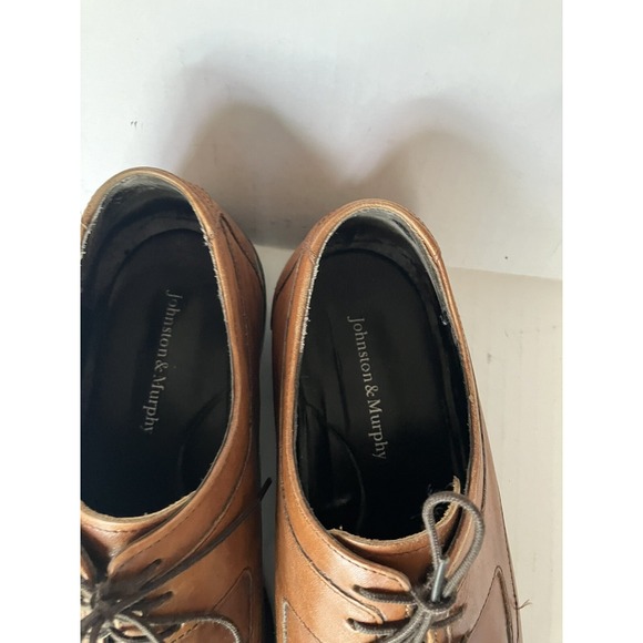 Johnston and Murphy Men's dress lace up shoes Size 9.5 brown - Picture 4 of 12